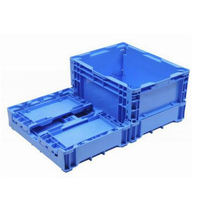 China Solid box moving four side switchcollapsiblestackableheavyplastic for auto parts hardware duty cratem for sale