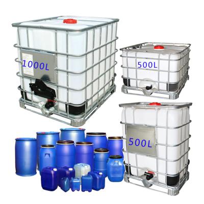 China Construction Material Stores 1000L IBC Plastic Stackable Mobile Chemical Tank Mixing Chemical Storage Tank for sale