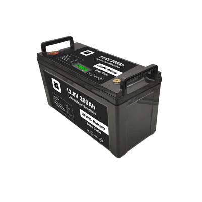 China Home Appliances LiFePO4 Battery Lithium Iron 12V 200Ah Battery For RV/Golf Cart/Yacht/Marine/Backup/Solar for sale