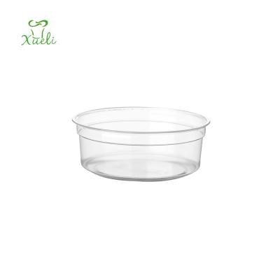 China Creative Single Wall Plastic Party Birthday Cinema Favor Salad Popcorn Milk Tea Cup Fruit Salad Cup With Snack Tray for sale