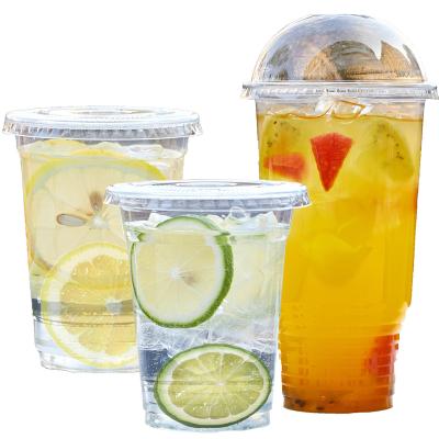 China Factory 5oz~32oz OEM Capacity Disposable Huge Disposable Plastic Cup PET Cold Drink Cup for sale