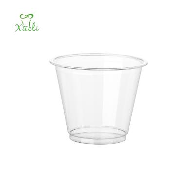 China 275ml Plastic Disposable PET Disposable Multi Sizes Dessert Cup Clear Ice Cream Holder 9oz Non-Toxic With Lid for sale