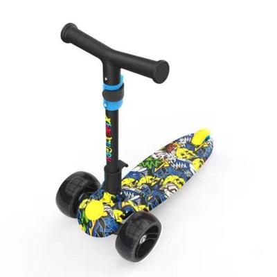 China PU Three Wheeled Scooter For Very Young Children With Adjustable Rod Handle for sale