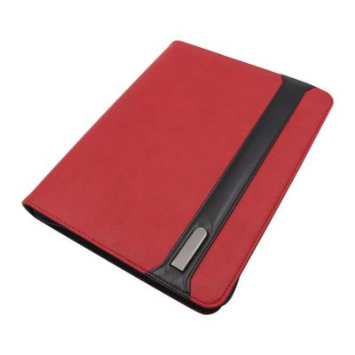 China Wholesale Filling Red Powerbank Phone Portfolio Organizer with Phone Holder and USB Rechargeable in Folder for sale