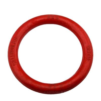 China Alloy Steel Red Color G80 Alloy Steel Metal Forged Round Ring for sale