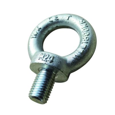 China High Strength C15 Carbon Steel Carbon Steel Drop Forged Lifting Eye Bolt Din580 Galvanized for sale