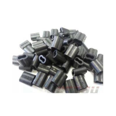 China Fitting For Wire Rope 5/16 3/18 Wire Rope Ferrule Duplex Oval Steel Ferrule for sale