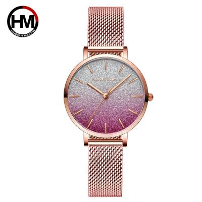 China 2019 New Design Japan Quartz Movement Top Luxury Brand High Quality Fashion Non-Specific Mesh Band Waterproof Lady Watch for sale