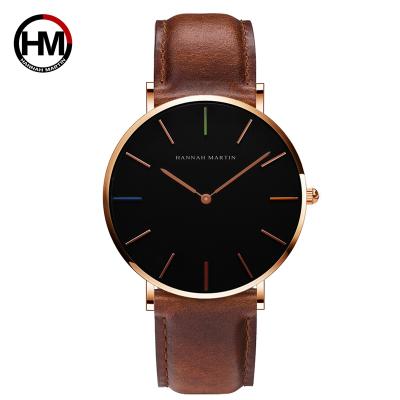 China Good Quality HM-3690H Hannah Martin 36mm 40mm Men Woman Non-Specific Leather Watch With Japan Movement for sale