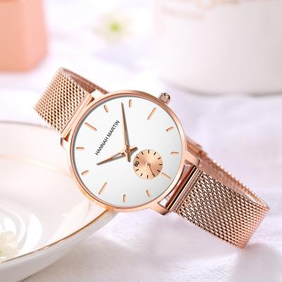 China Non-specific Wholesale Custom Brand Your Own Logo Fashion Women's Quartz Wristwatches Stainless Steel Quartz Watch for sale