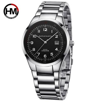 China HM-1757 Automatic Date Stainless Steel Strap Women Quartz Brand Waterproof Watches for sale