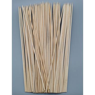 China Heat Resistance Food Grade Disposable BBQ Stick Bamboo Skewer For BBQ for sale