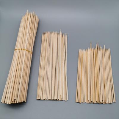 China Thermal Resistance Eco-frlendly BBQ Grill Stick Bamboo Pick Skewer for sale