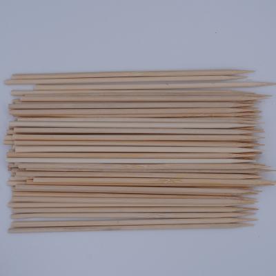 China Heat Resistance Biodegradable Meat Food Bamboo Stick 15cm Bamboo Skewer for sale