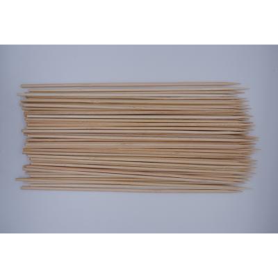 China Thermal Resistance 20cm Disposable Netting Round Barbecue Bamboo Skewer Stick for sale