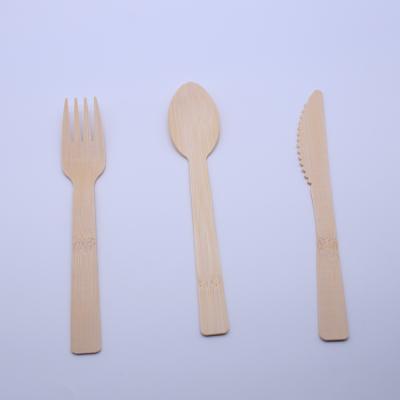 China Home Hotel Restaurant Cheap Tableware Knife Fork Spoon Travel Convenience Bamboo Cutlery Set for sale