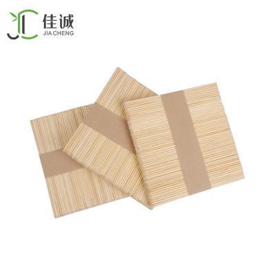 China Sustainable Biodegradable Printing Round Bamboo Popsicle Stick For Ice Cream for sale