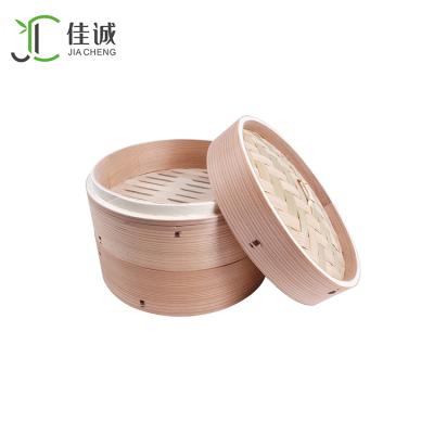 China Viable Chinese Reusable Rice Dim Sum Bamboo Steamer Basket for sale