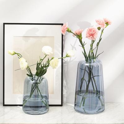 China Color Eco-friendly Nordic Modern Clear Clear Clear Home Decor Home Style Glass Flower Vase for sale