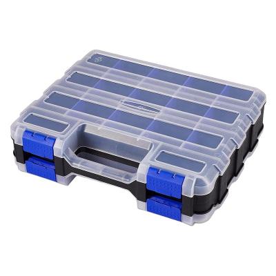 China Tools Box Plastic Organizer Double Side Plastic Storage Crate Assortment Organizer for sale