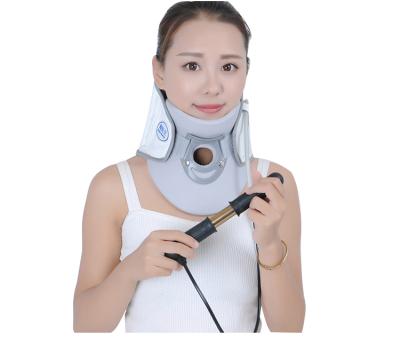 China 2022 Comfortable Breathable Adjustable Neck Brace Neck Collar Device Traction Device Neck Brace Home Cervical Support for sale