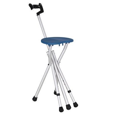 China Convenient Walking Stick (Size) Chair Adjustable Cane Folding Cane Seat for the Elderly for sale