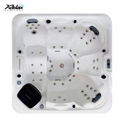 China Modern Wholesale Professional 4 Person Spa Suppliers Relax Hot Tub Outdoor Whirlpool Spa With Cover Lift for sale