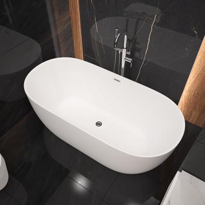 China Modern Manufacturer Competitive Artificial Marble Freestanding Acrylic Freestanding Bathtub for sale