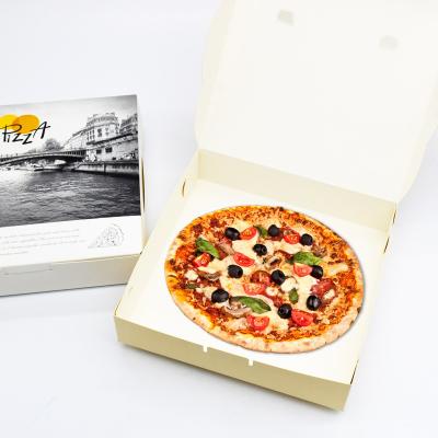 China Recyclable OEM Factory Custom Logo Printed Pizza Box 12 Inch Cheap Cardboard Packaging Box for sale