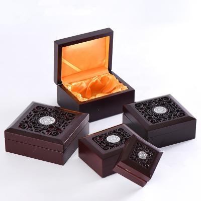 China Retro Jewelry Box Recyclable Wooden Mahogany Jewelry Box Chinese Simple for sale