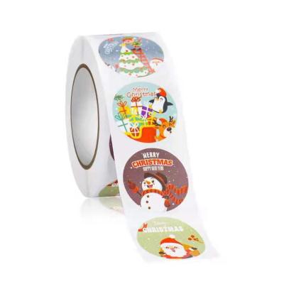 China Christmas Gift Waterproof Stickers Decorative Sealing Stickers for Bottles Paper Boxes for sale