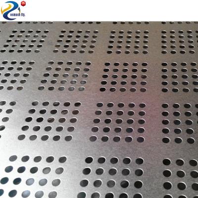 China Plain Weave 1mx2m 1.5 Mm Thick Perforated Metal Steel Square Embossed Hole 304 316l SS for sale