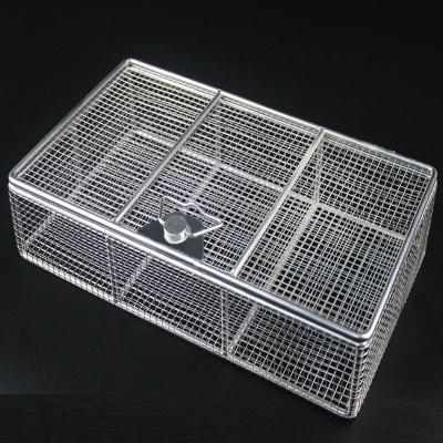 China SS304/316 Durable Stainless Steel Mesh Parts Never Rust Seal Metal Mesh Wash Basket Cleaning Strainers Filter for sale