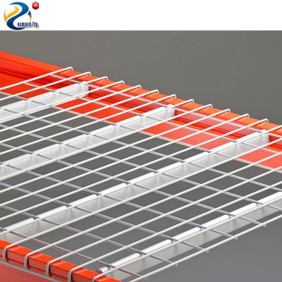 China Corrosion Protection Used Industrial Warehouse Perforated Metal Shelving Rack Wire Decking Low Price for sale