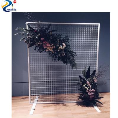 China online shopping rose luxury flower stand wedding decoration white backdrop WWW001 for sale