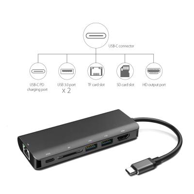 China USB 3.1 HUB to USB 3.0 HUB USB 3.0 card reader Type C HUB connector plug for sale