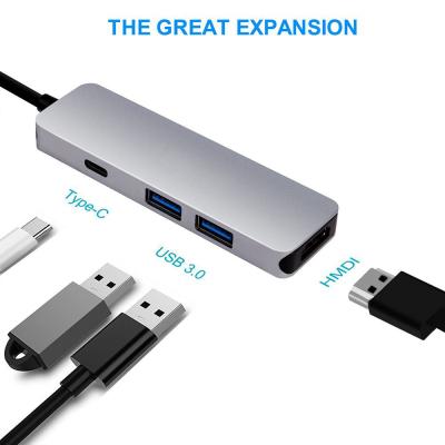 China USB C  HUB Adapter for MacBook Pro 2016/2017,4 in 1 USB 3.1 USB-C to  Output,2-Ports USB 3.0 for sale