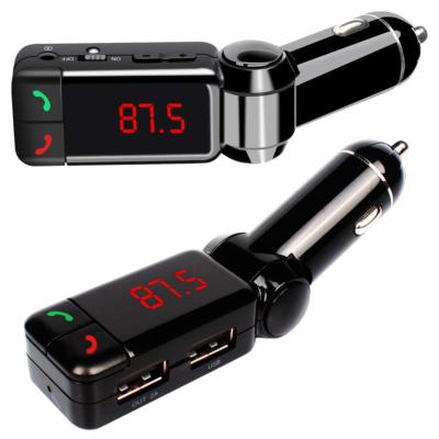 China BC06 High Performance Digital Wireless Bluetooth Fm Transmitter in-Car Bluetooth Receiver Fm Radio Stereo Adapter for sale