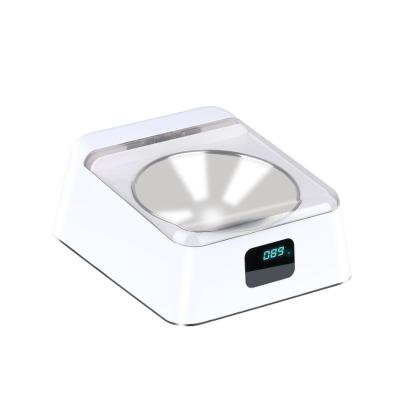 China Make Pet Eat Hot Sale In Plants 380ml Moisture-proof Automatic Infrared Sensor Stainless Steel White Pet Bowl for sale