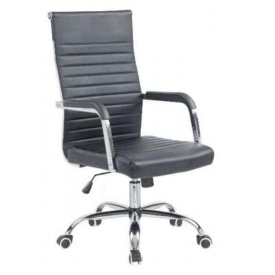 China Good Quality Soft Warm Custom Leather High Back White Black Ergonomic Office Chair for sale