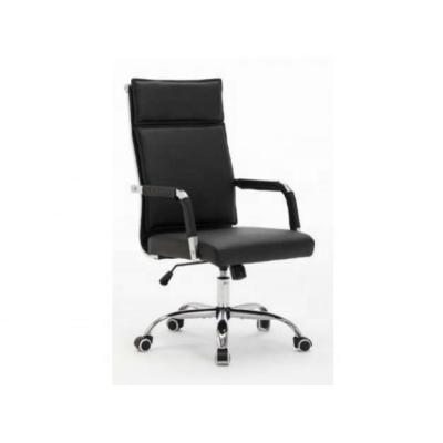 China Soft Advanced Customization High Quality PU Leather Black White Ergonomic Office Chair for sale