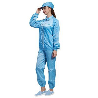 China Custom factory supply anti-static lint-free shirt cleanroom suit cleanroom suit esd uniform factory supply coveralls for sale