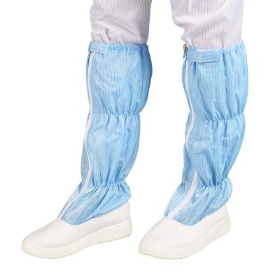 China Factory outlet anti-static ESD cleanroom lint free boot with PU sole and carbon fiber for pharmaceutical industry for sale