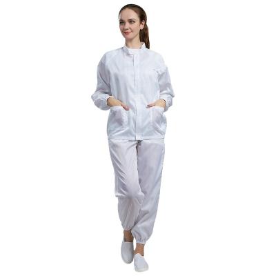 China H-1106 China hot sale ESD and lint free working suit for electronic workshop for sale