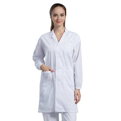 China Industry Doctor Medical Labcoat Dust Resistant White Blue Lab Coat for sale