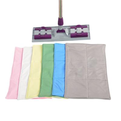 China Factory Direct Sustainable High Quality Flat Clean Mop Microfiber Stick Flat Mop Pads for sale