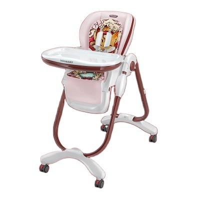 China (Height) 2020 Hot Sale Adjustable Cushion Booster 3 In 1 Foldable Portable Plastic Dining Baby High Feeding Chair for sale