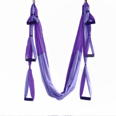 China Wholesale 300KG Capacity Aerial Yoga Swing Hammock Trapeze Sling Inversion Flying Tool for Gym Home Fitness for sale