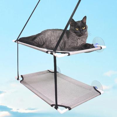 China Fast Delivery Breathable LOW MOQ Cat Hammock Detachable Cat Window Breathable Cat Hammock Hanging Hammock for sale