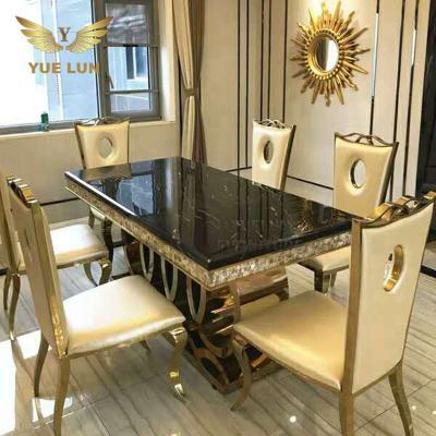 China Modern Home Furniture Dining Set Dining Table Set Modern Marble Dining Table With Bench Chairs for sale